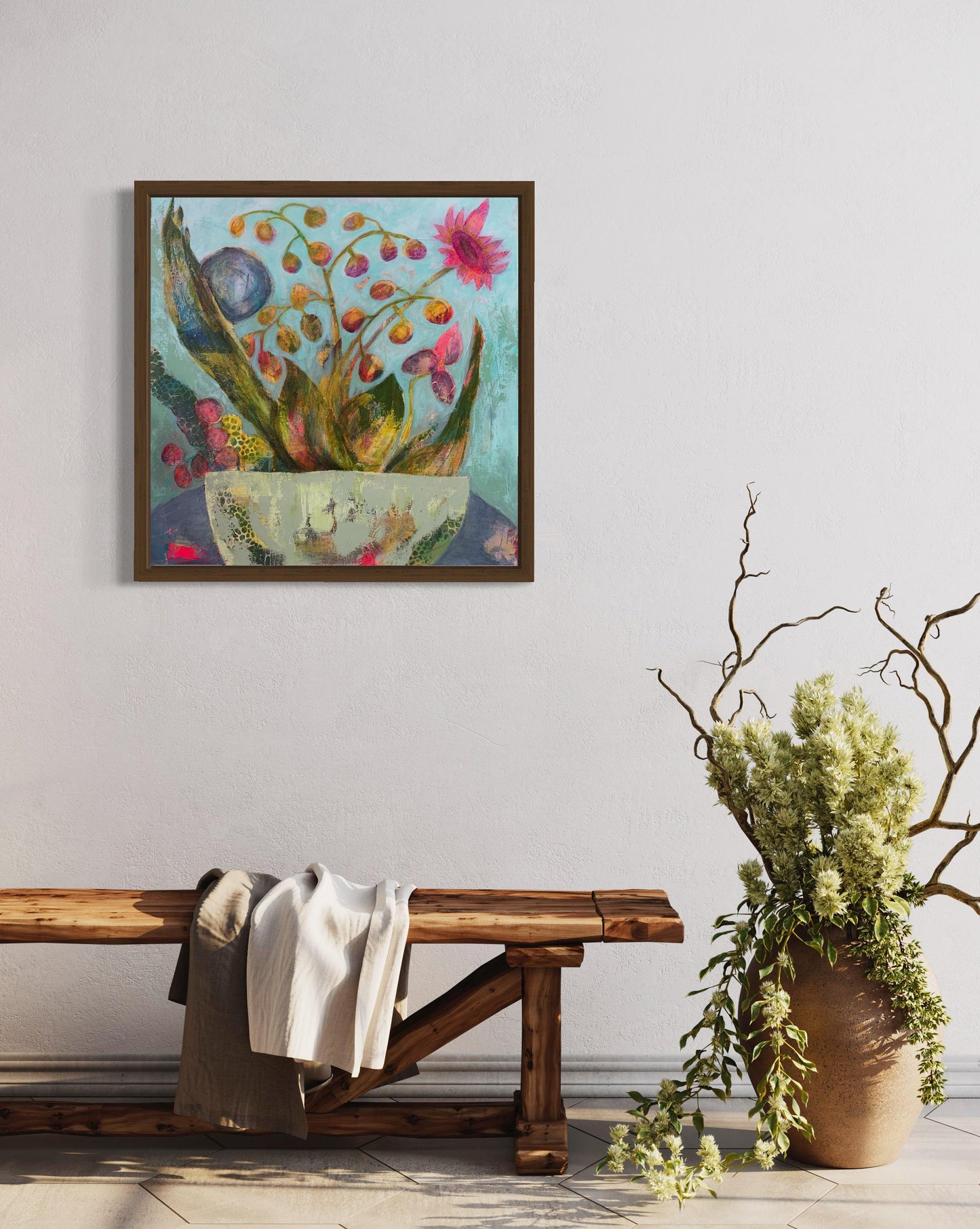 Summer on the Patio High Quality Art Print
