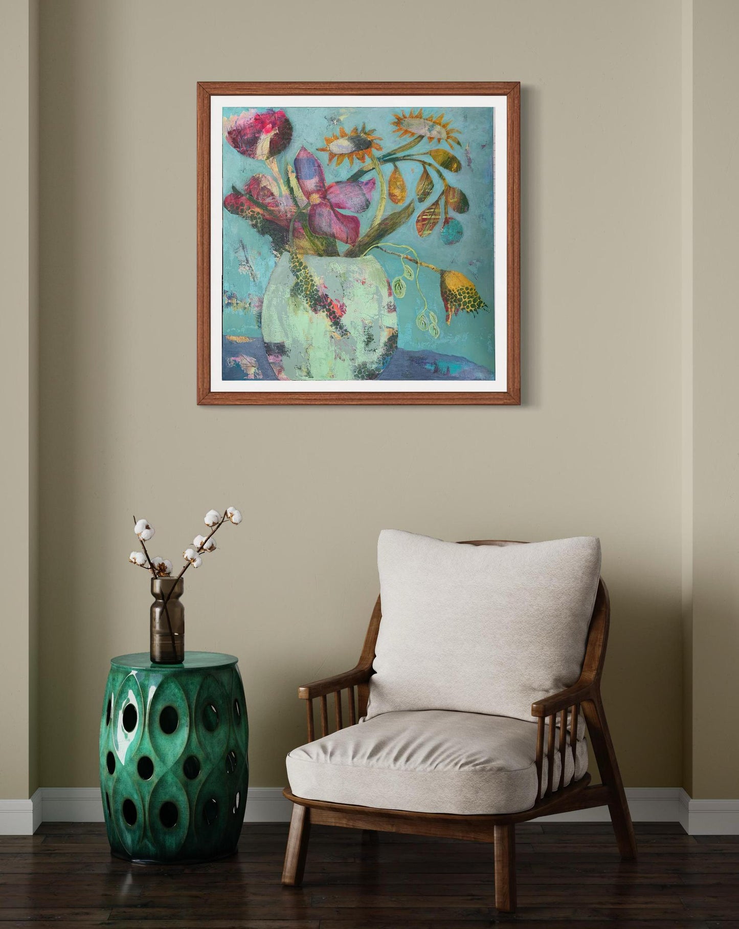 Wallpapering on a Wednesday High Quality Art Print