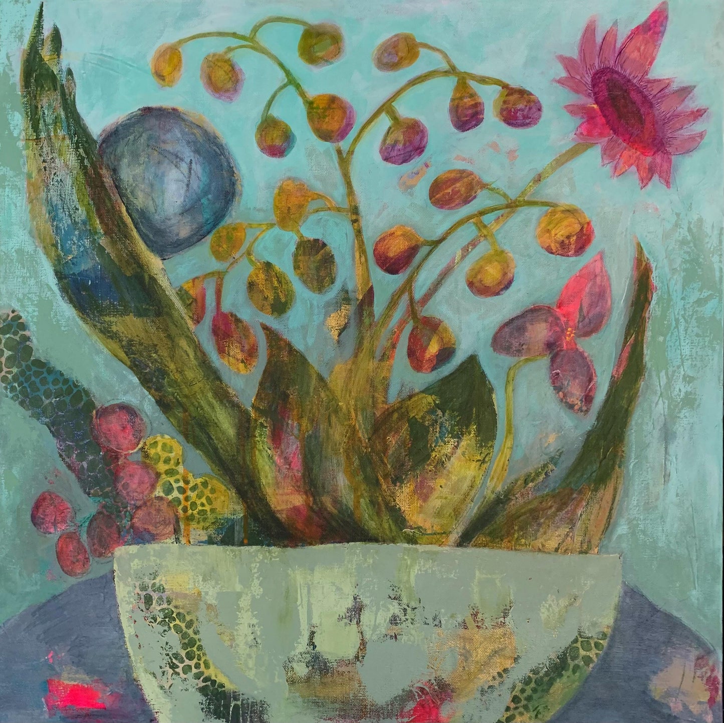 Summer on the Patio High Quality Art Print