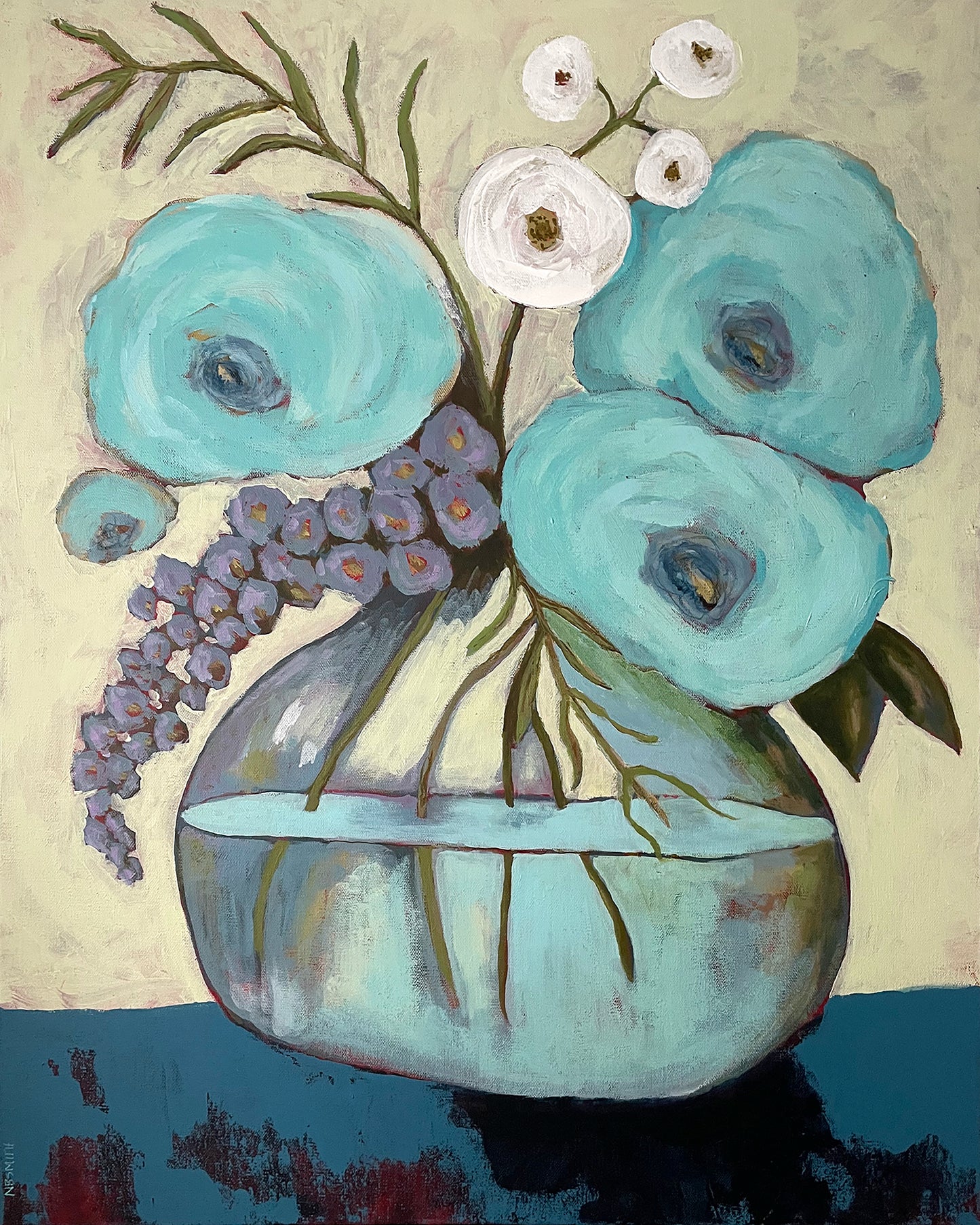 Cool Blue Afternoon High Quality Art Print