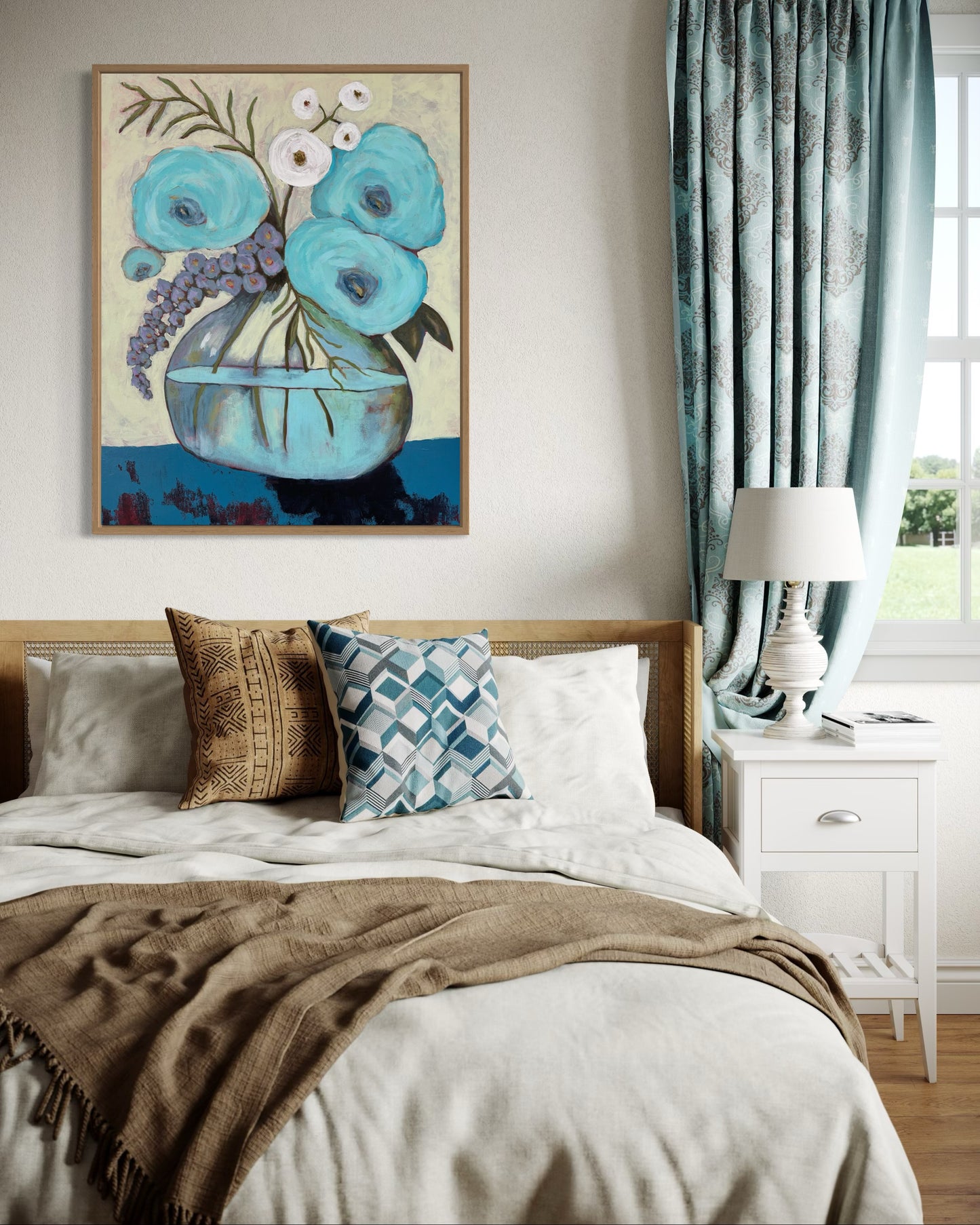 Cool Blue Afternoon High Quality Art Print