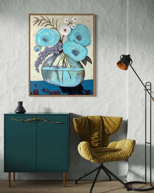 Cool Blue Afternoon High Quality Art Print