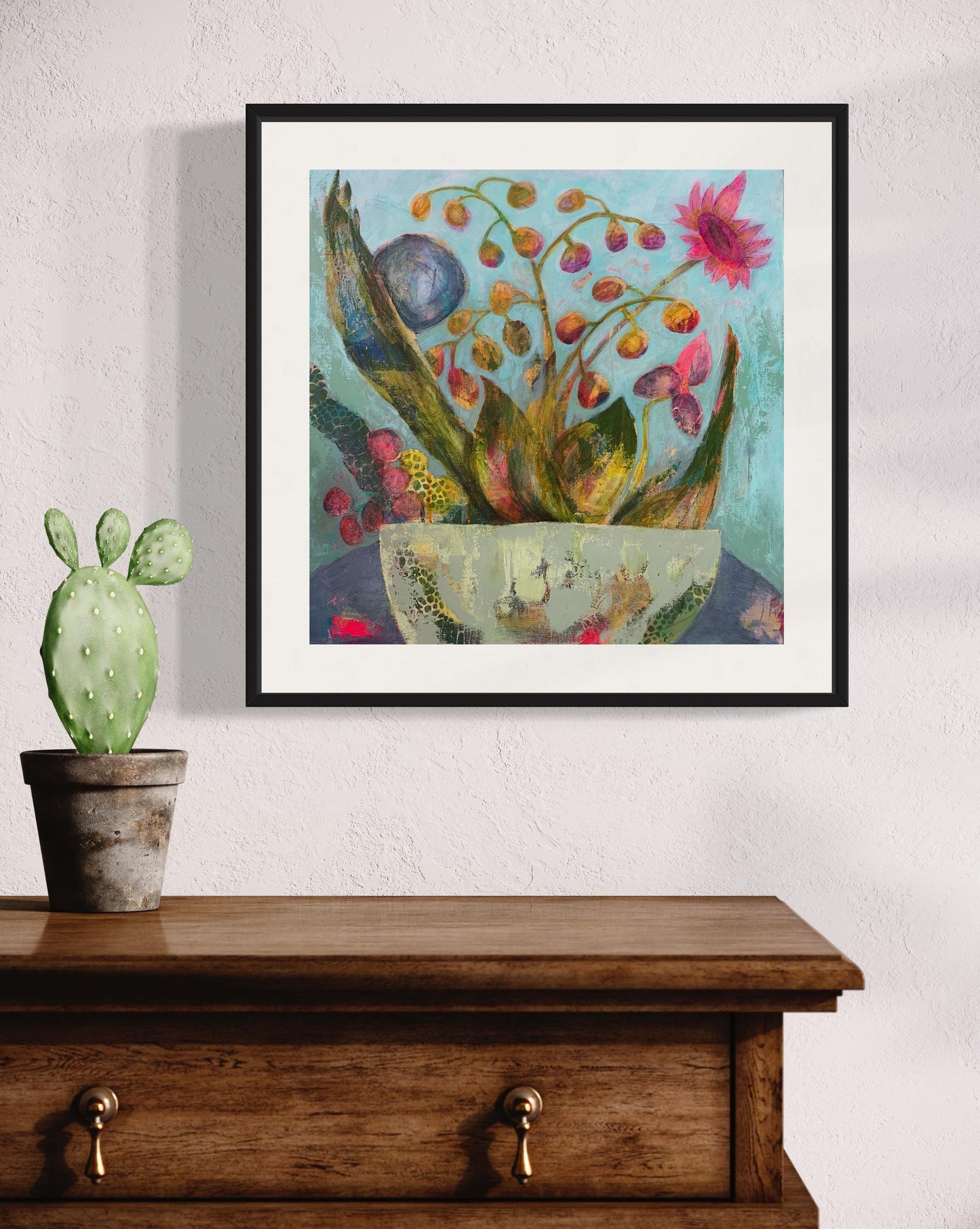 Summer on the Patio High Quality Art Print