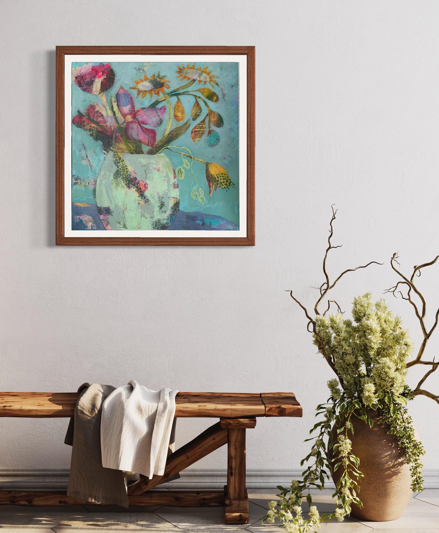 Wallpapering on a Wednesday High Quality Art Print